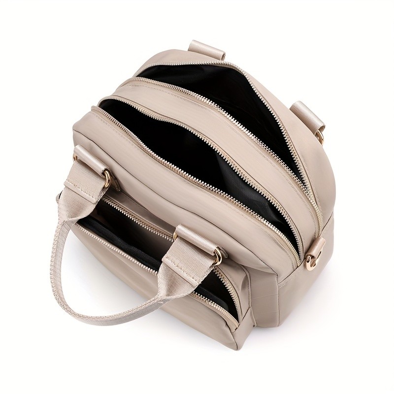 欧格华菲 OGEHUAFEE Large Capacity Nylon Bag – Lightweight Travel Shoulder & Handbag with Removable Strap, Zipper Closure, Adjustable Straps, Casual Style