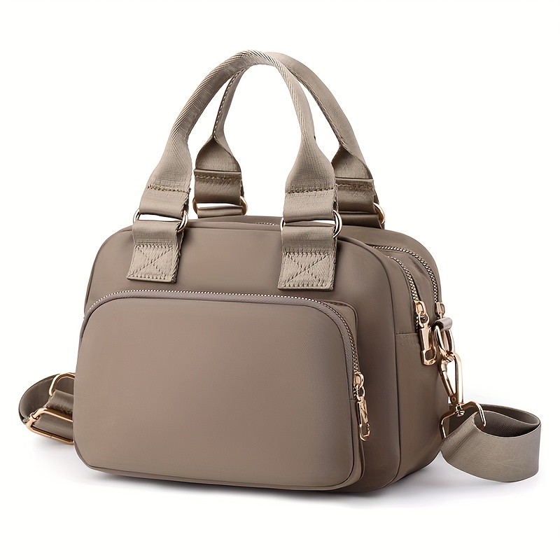 欧格华菲 OGEHUAFEE Large Capacity Nylon Bag – Lightweight Travel Shoulder & Handbag with Removable Strap, Zipper Closure, Adjustable Straps, Casual Style