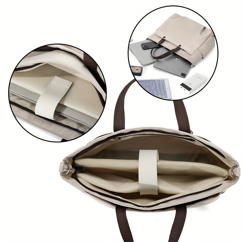 欧格华菲 OGEHUAFEE Women’s Casual Chic Laptop Handbag – Adjustable Shoulder Strap, Large Capacity, Ideal for Travel & Daily Use