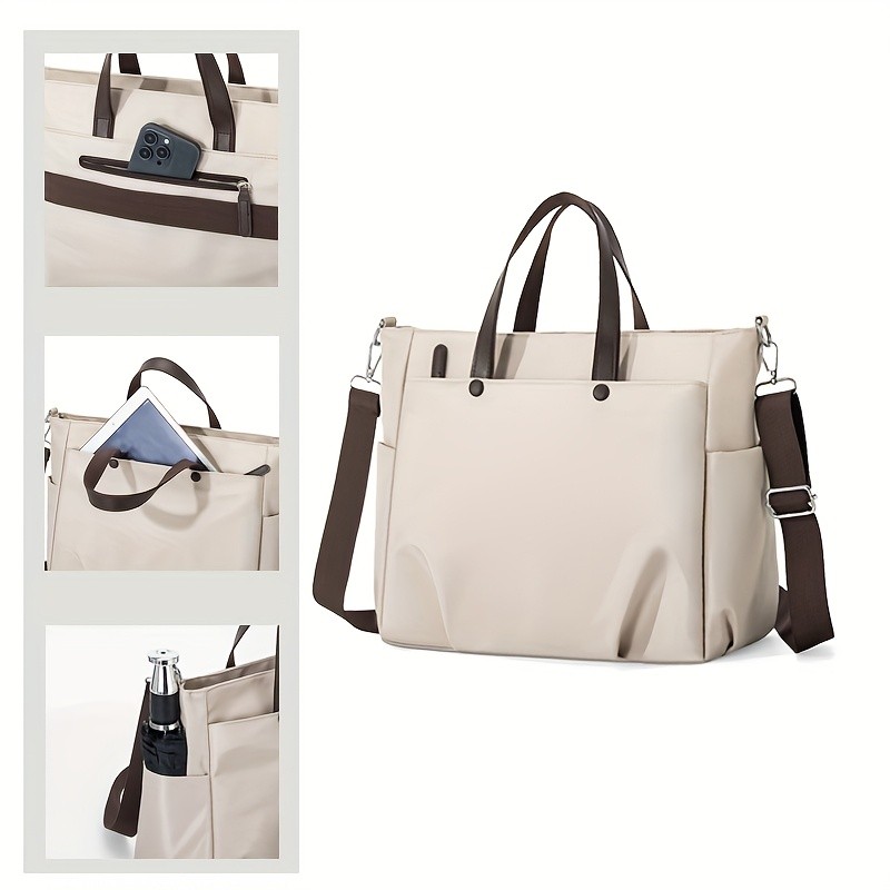 欧格华菲 OGEHUAFEE Women’s Casual Chic Laptop Handbag – Adjustable Shoulder Strap, Large Capacity, Ideal for Travel & Daily Use