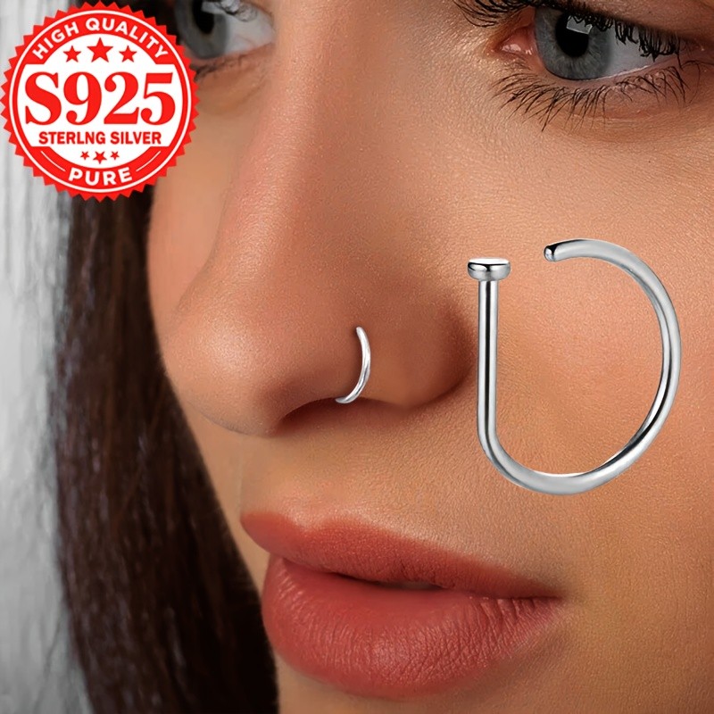 SOL COLL S925 Silver Women’s Fashion Nose Ring