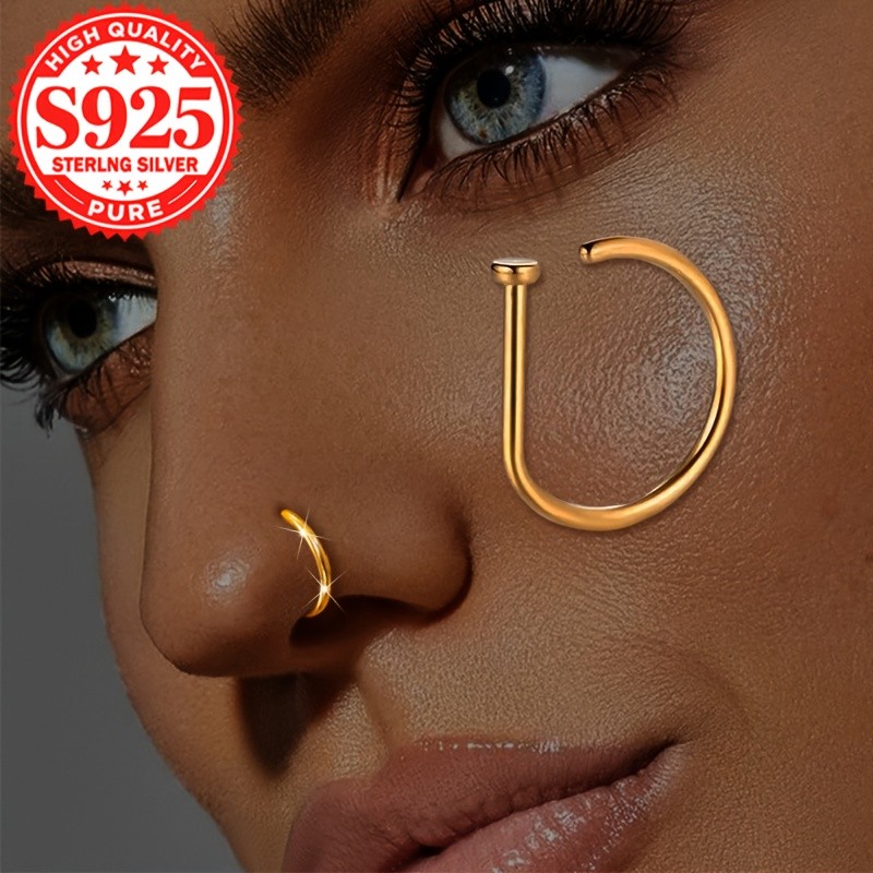 SOL COLL S925 Silver Women’s Fashion Nose Ring
