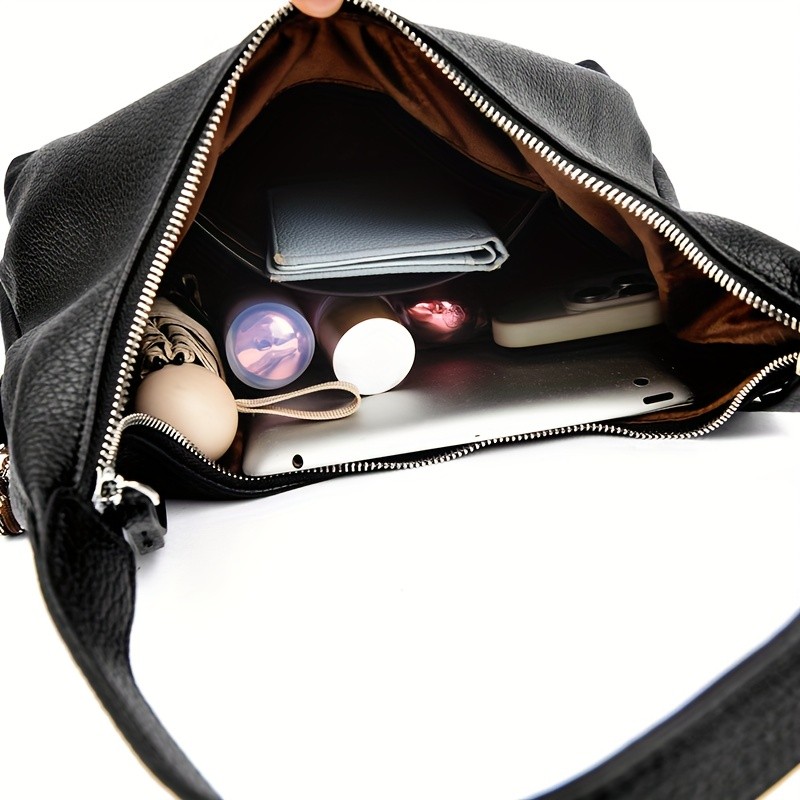 欧格华菲 OGEHUAFEE Women’s Elegant Large Capacity Tote Handbag – Golden-Tone Hardware, Zipper Closure, Nylon Lining, Multi-Color Options