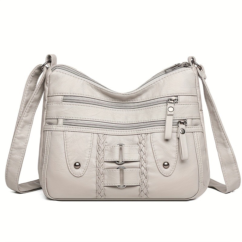 欧格华菲 OGEHUAFEE PU Fashionable Women’s Bag – Lightweight Crossbody & Shoulder Bag with Multi-Pockets, Double-Layer Main Bag