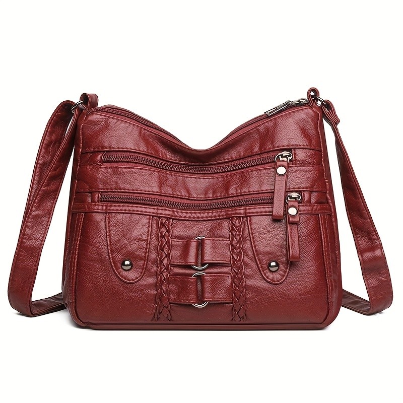 欧格华菲 OGEHUAFEE PU Fashionable Women’s Bag – Lightweight Crossbody & Shoulder Bag with Multi-Pockets, Double-Layer Main Bag