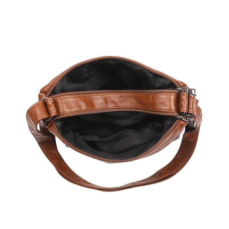 欧格华菲 OGEHUAFEE PU Fashionable Women’s Bag – Lightweight Crossbody & Shoulder Bag with Multi-Pockets, Double-Layer Main Bag