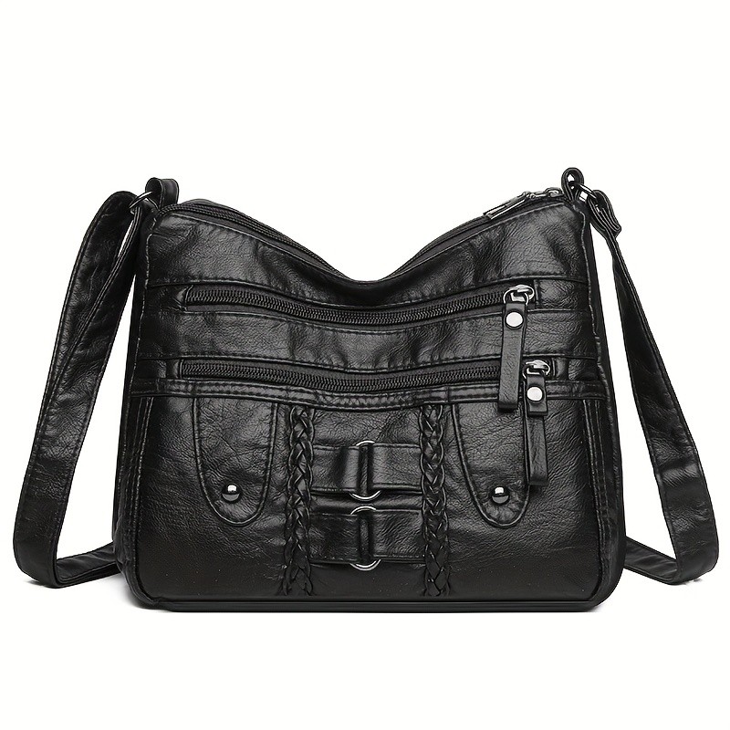 欧格华菲 OGEHUAFEE PU Fashionable Women’s Bag – Lightweight Crossbody & Shoulder Bag with Multi-Pockets, Double-Layer Main Bag