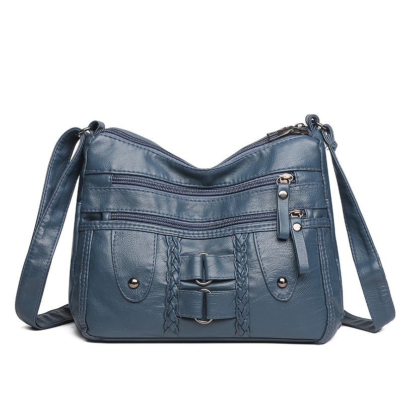 欧格华菲 OGEHUAFEE PU Fashionable Women’s Bag – Lightweight Crossbody & Shoulder Bag with Multi-Pockets, Double-Layer Main Bag