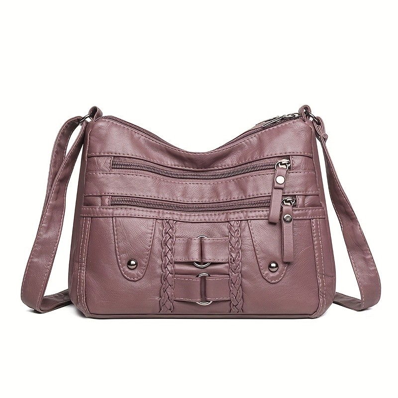 欧格华菲 OGEHUAFEE PU Fashionable Women’s Bag – Lightweight Crossbody & Shoulder Bag with Multi-Pockets, Double-Layer Main Bag