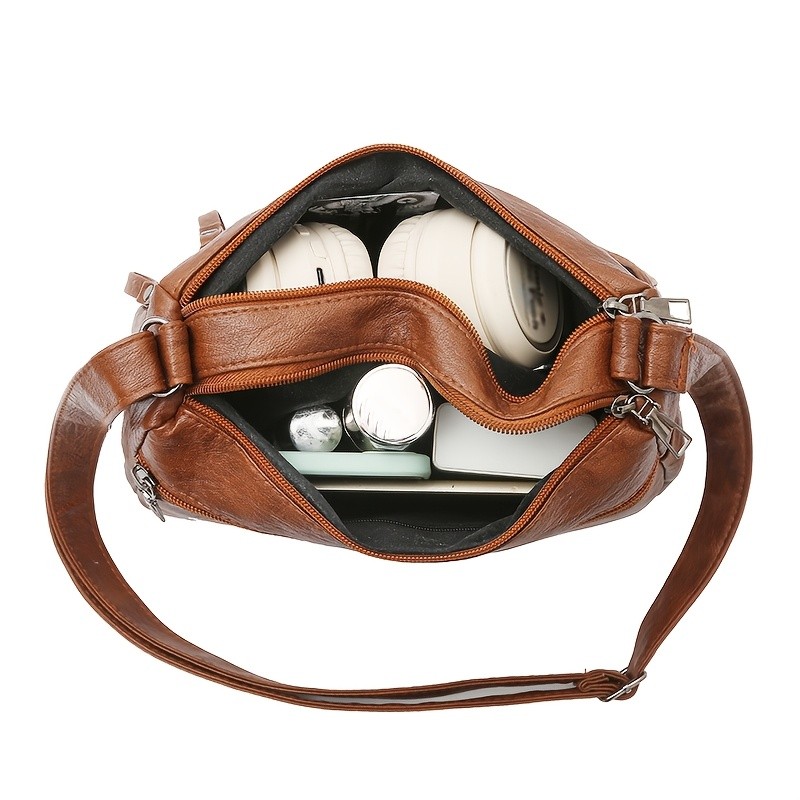 欧格华菲 OGEHUAFEE PU Fashionable Women’s Bag – Lightweight Crossbody & Shoulder Bag with Multi-Pockets, Double-Layer Main Bag