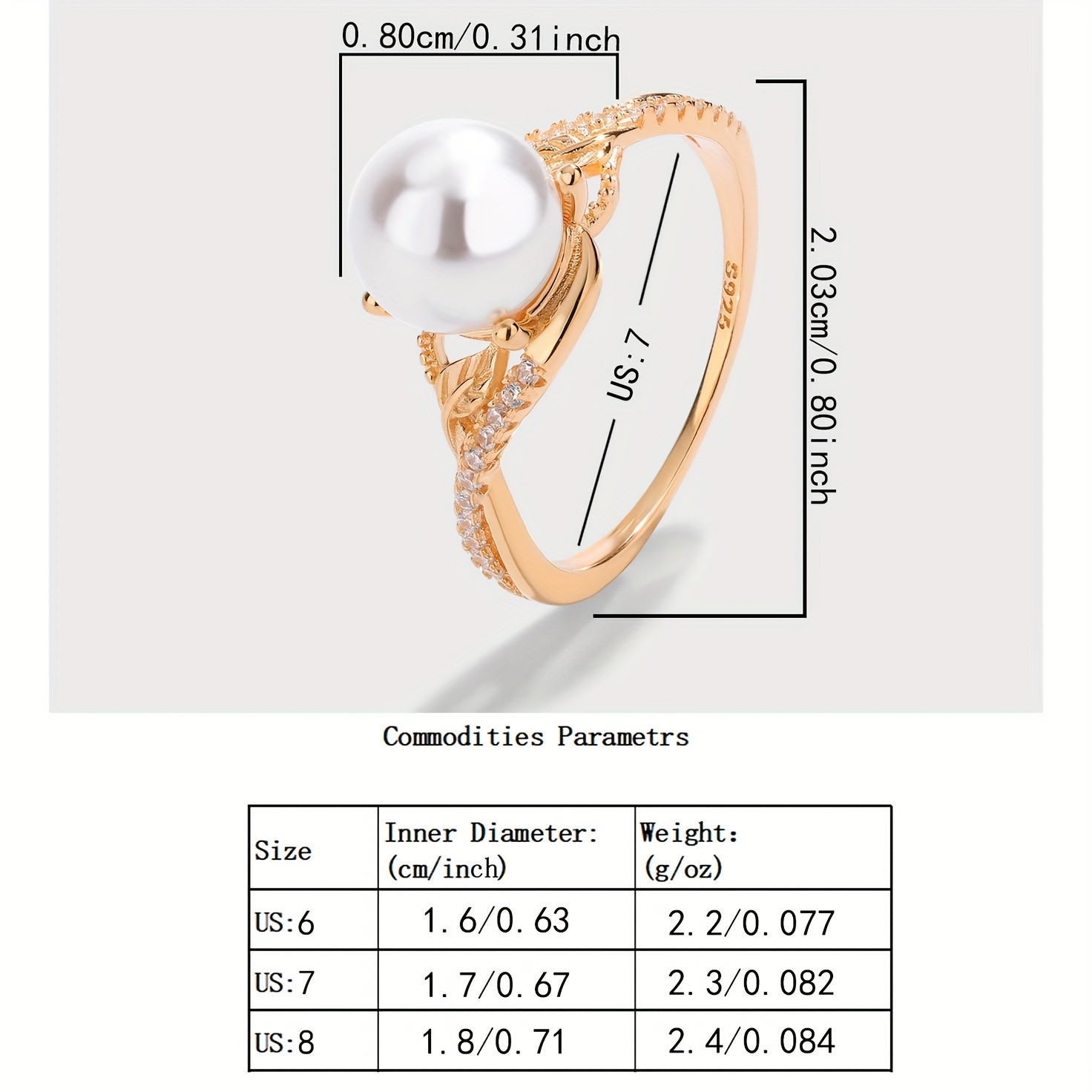 SIMILANKA Elegant Women’s Cross Ring with Faux & Natural Stone Accents