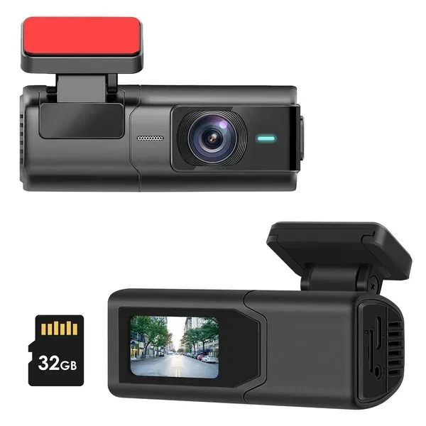 2K HD Front Dash Cam For Car With IPS Screen Night Vision Loop Recording Included 32G Storage Card 140° Wide Angle WiFi App Control Front Dashcam