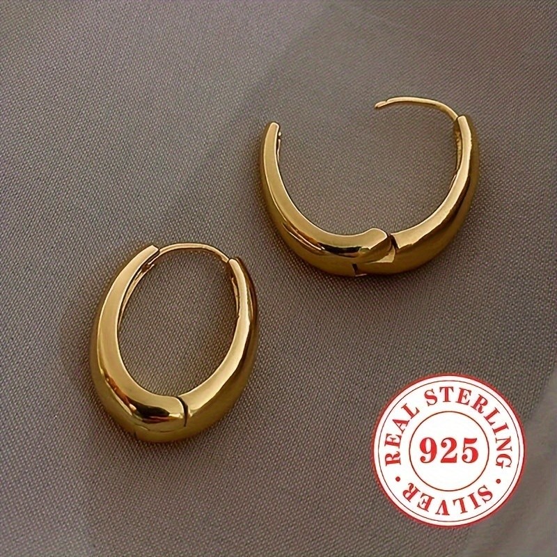 JOYHERS Women’s Fashion Hoop Earrings with 18K Gold Plating