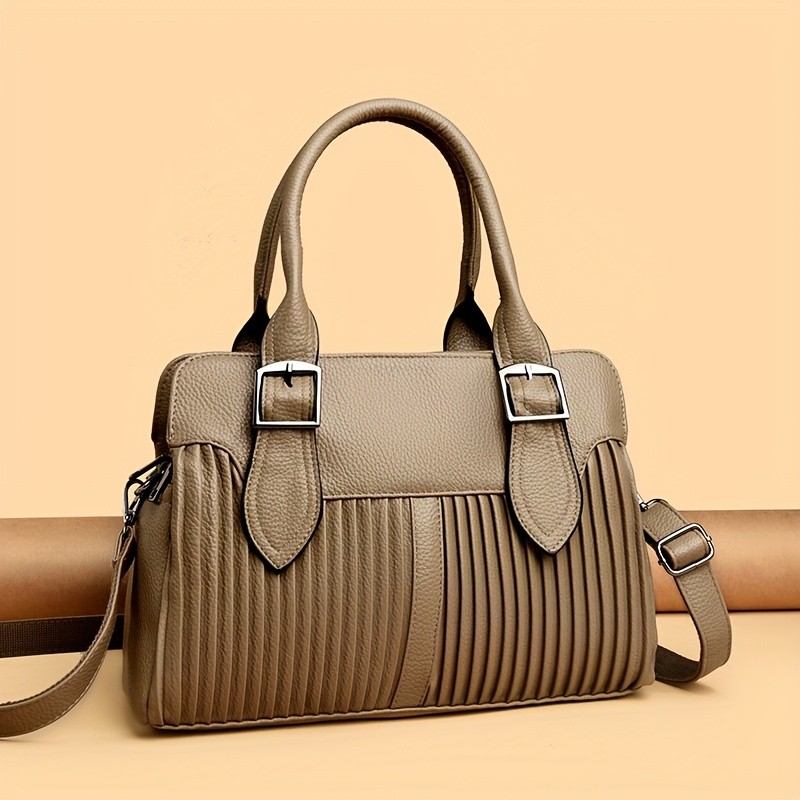 欧格华菲 OGEHUAFEE Women’s Large Capacity PU Handbag – Stylish Business Briefcase with Detachable Shoulder Strap