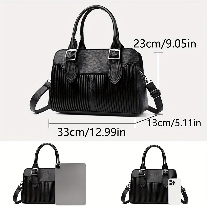 欧格华菲 OGEHUAFEE Women’s Large Capacity PU Handbag – Stylish Business Briefcase with Detachable Shoulder Strap