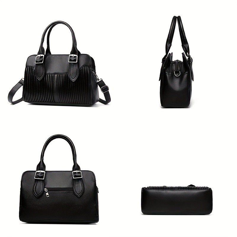 欧格华菲 OGEHUAFEE Women’s Large Capacity PU Handbag – Stylish Business Briefcase with Detachable Shoulder Strap