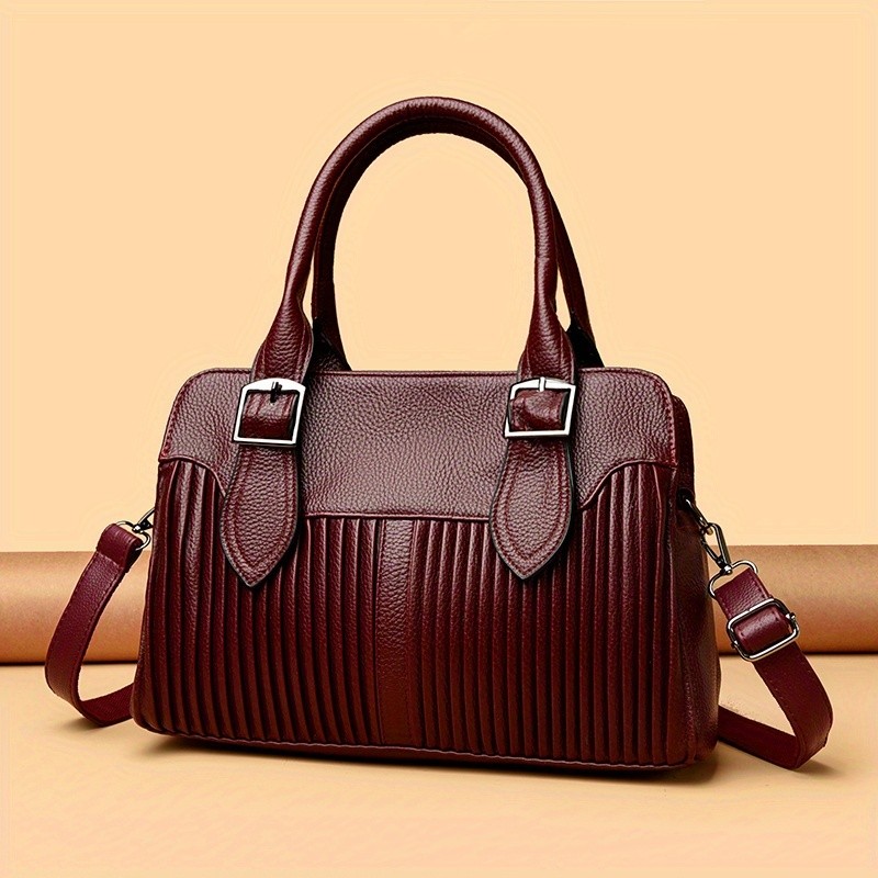 欧格华菲 OGEHUAFEE Women’s Large Capacity PU Handbag – Stylish Business Briefcase with Detachable Shoulder Strap