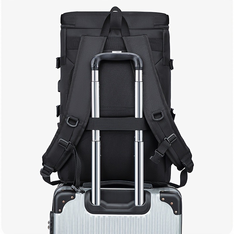 欧格华菲 OGEHUAFEE Large Capacity Fashionable Men’s Backpack – Multifunctional Outdoor Travel Backpack, Multi-Pocket Storage, Dry Wet Separation