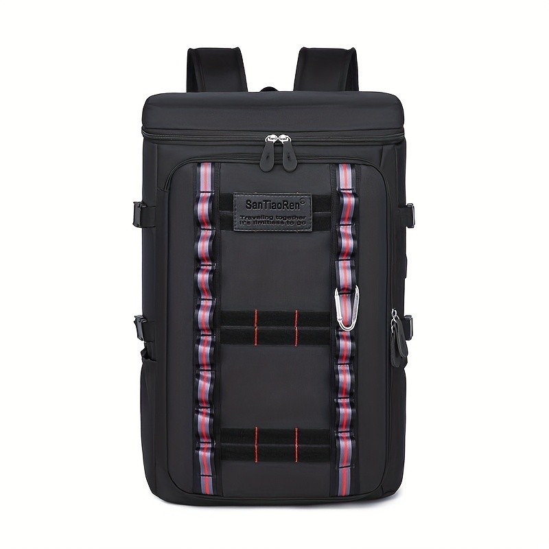 欧格华菲 OGEHUAFEE Large Capacity Fashionable Men’s Backpack – Multifunctional Outdoor Travel Backpack, Multi-Pocket Storage, Dry Wet Separation