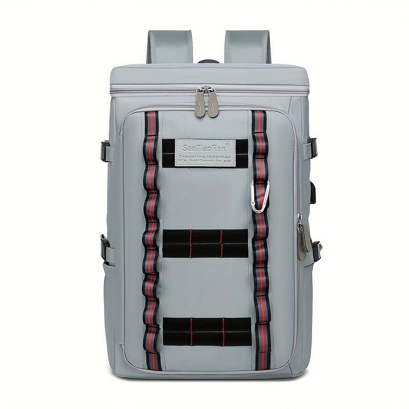 欧格华菲 OGEHUAFEE Large Capacity Fashionable Men’s Backpack – Multifunctional Outdoor Travel Backpack, Multi-Pocket Storage, Dry Wet Separation