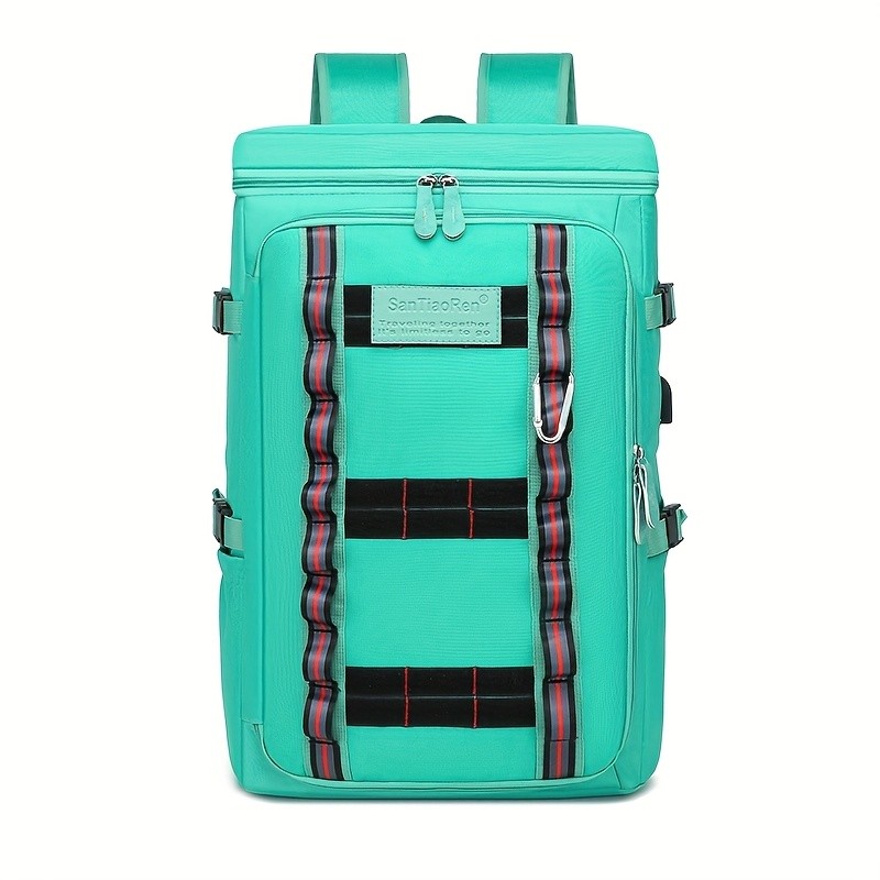 欧格华菲 OGEHUAFEE Large Capacity Fashionable Men’s Backpack – Multifunctional Outdoor Travel Backpack, Multi-Pocket Storage, Dry Wet Separation