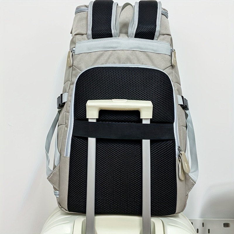 欧格华菲 OGEHUAFEE Large Capacity Heavy-Duty Hiking Backpack – Independent Shoe Compartment, Dry/Wet Separation, Multi-Zipper Pockets