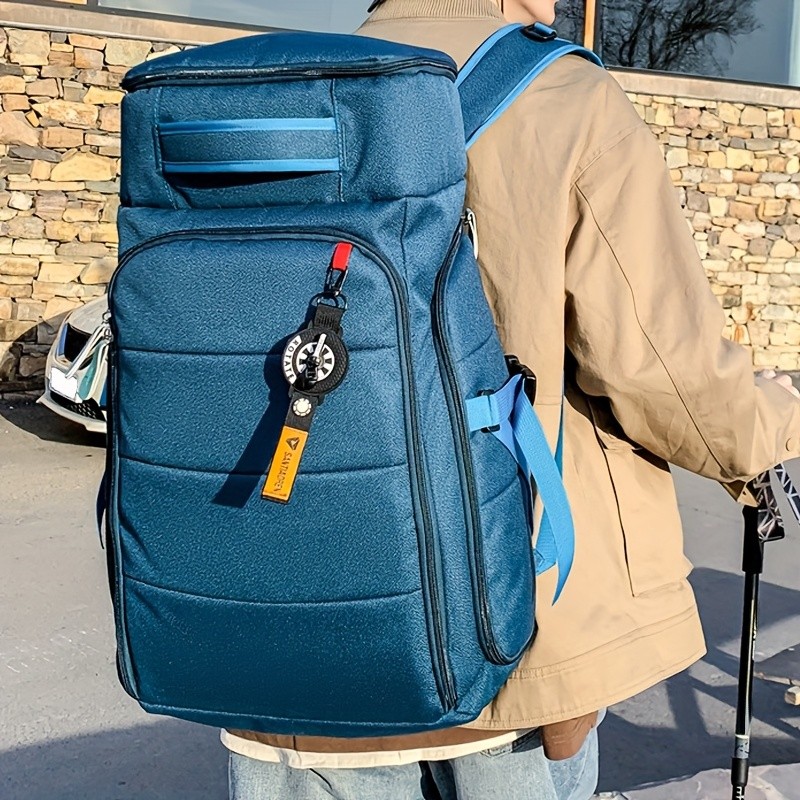 欧格华菲 OGEHUAFEE Large Capacity Heavy-Duty Hiking Backpack – Independent Shoe Compartment, Dry/Wet Separation, Multi-Zipper Pockets