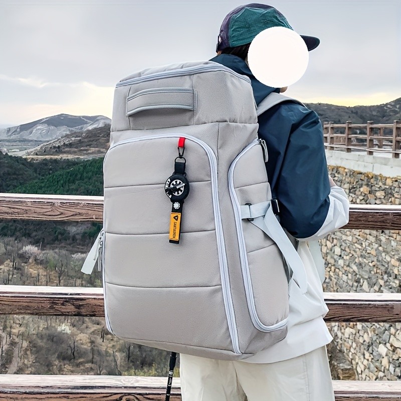 欧格华菲 OGEHUAFEE Large Capacity Heavy-Duty Hiking Backpack – Independent Shoe Compartment, Dry/Wet Separation, Multi-Zipper Pockets