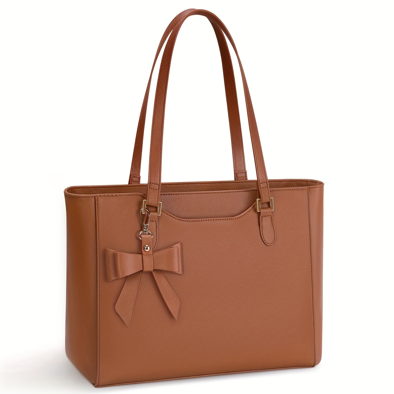 KTMOUW Women’s Handbag – Large Capacity PU Leather Tote Bag, Zippered Shoulder Bag for School, Work, Travel, and Shopping