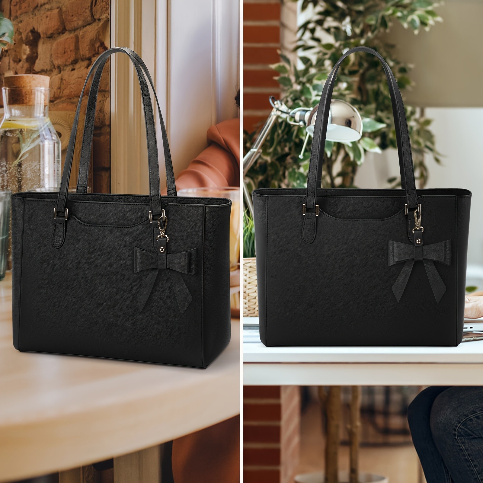 KTMOUW Women’s Handbag – Large Capacity PU Leather Tote Bag, Zippered Shoulder Bag for School, Work, Travel, and Shopping