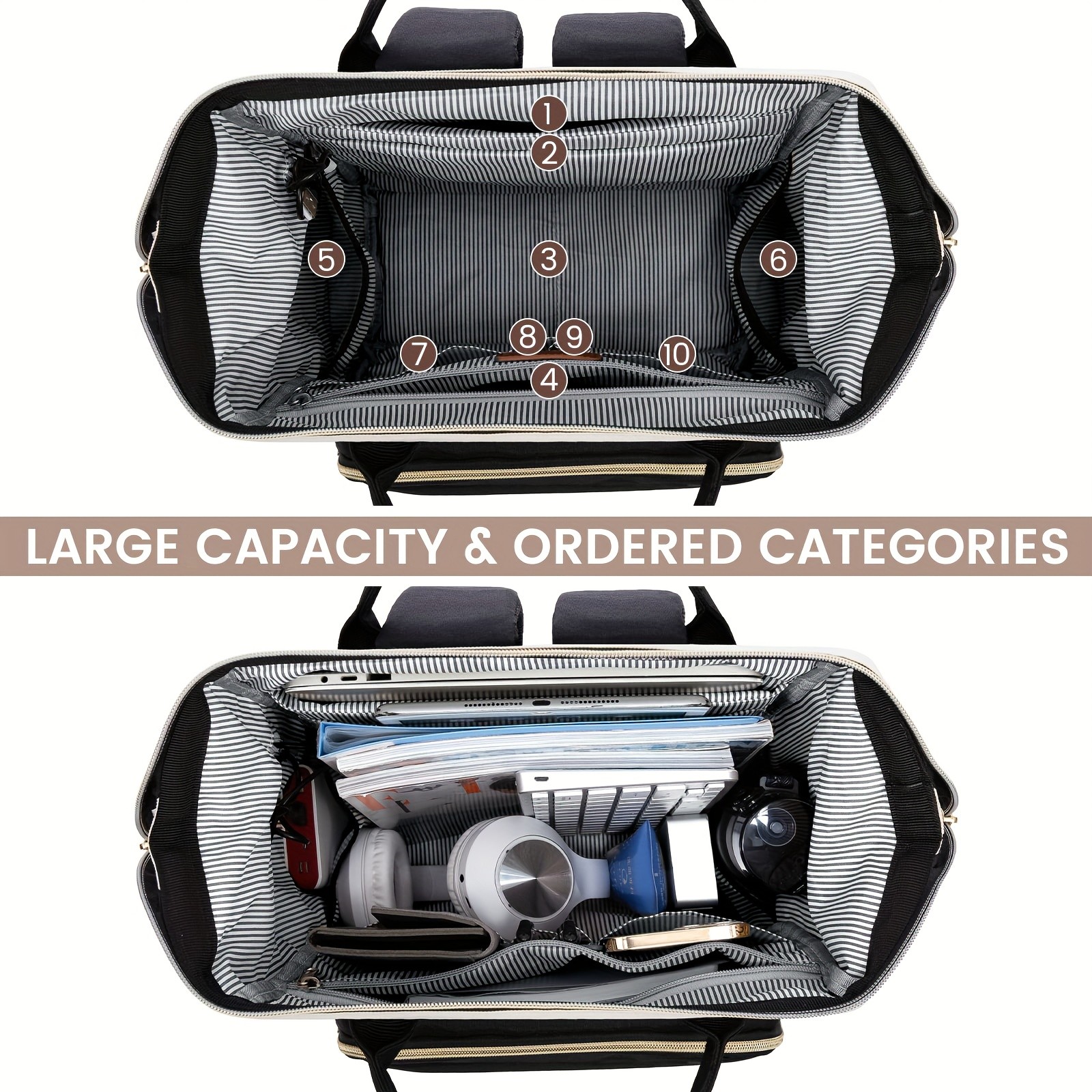 KTMOUW Women’s 39.62cm Laptop Backpack – Large Capacity, TSA-Approved, Business & Casual Travel Bag with Multiple Compartments