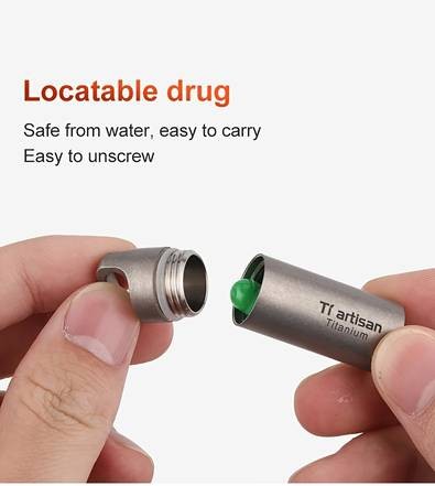 Tiartisan Pure Titanium Multi-Purpose Metal Storage Box – Sealed Waterproof Box for Medication, Jewelry, Vitamins, and Outdoor Use