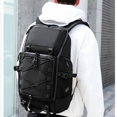 OZUKO Large Capacity Sports Backpack – Multi-Compartment 43.94cm Laptop Bag with Photography Stand for Travel, Gym, and Outdoor Adventures