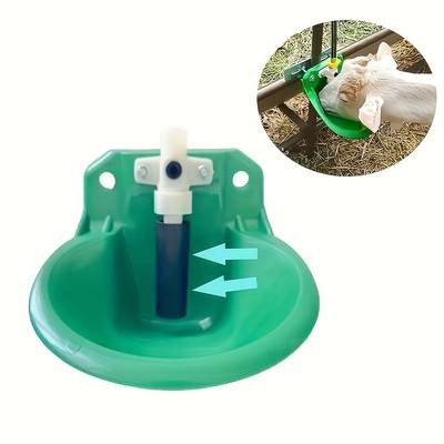 ITECHJOY 4pcs Green PVC Animal Feeding and Drinking Trough – Durable Outdoor Feeder for Sheep, Cattle, and Goats