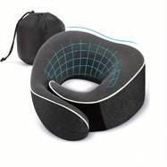 ITECHJOY Ergonomic Neck Support Pillow – Soft Contour Polyurethane Foam Travel Pillow for Airplane, Car, Office, and Home