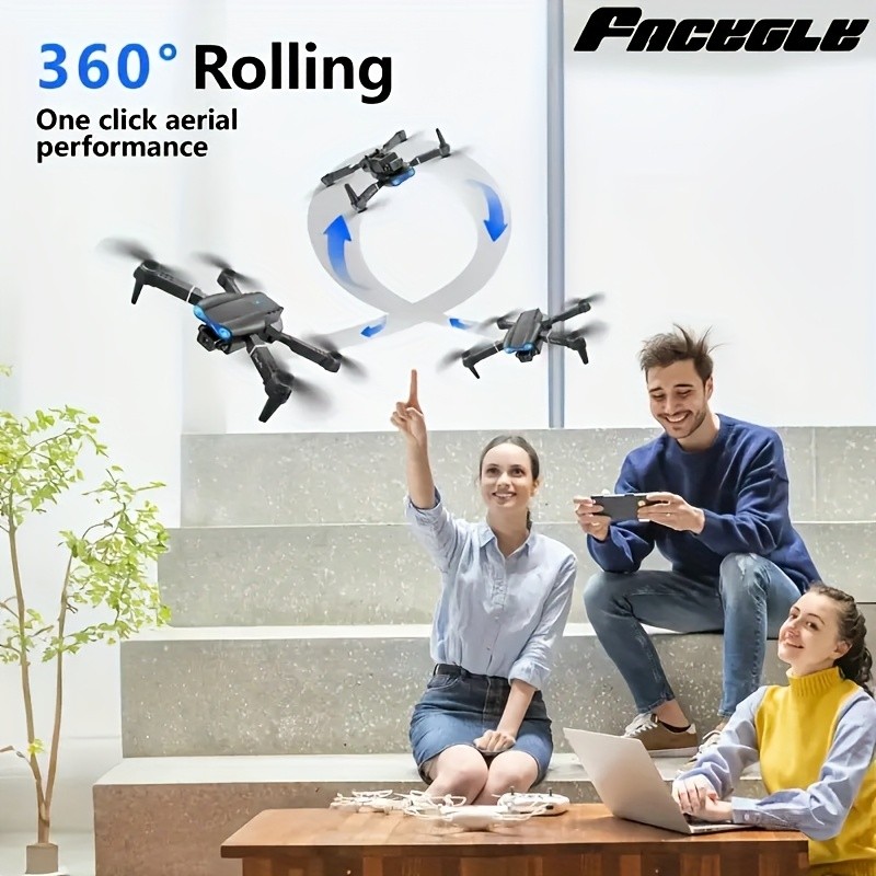 New 2025 Professional RC Drone with Dual Camera & Folding Design, App-Controlled with Height Hold, -Compatible Suitable for Aerial, Indoor/Outdoor FPV Drone