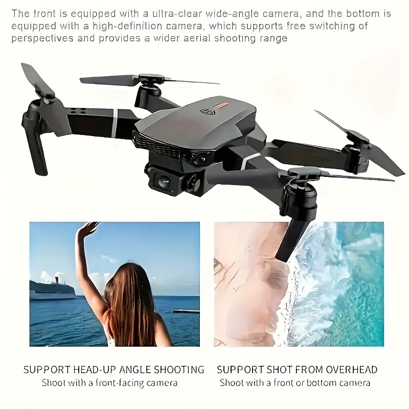 New 2025 Professional RC Drone with Dual Camera & Folding Design, App-Controlled with Height Hold, -Compatible Suitable for Aerial, Indoor/Outdoor FPV Drone