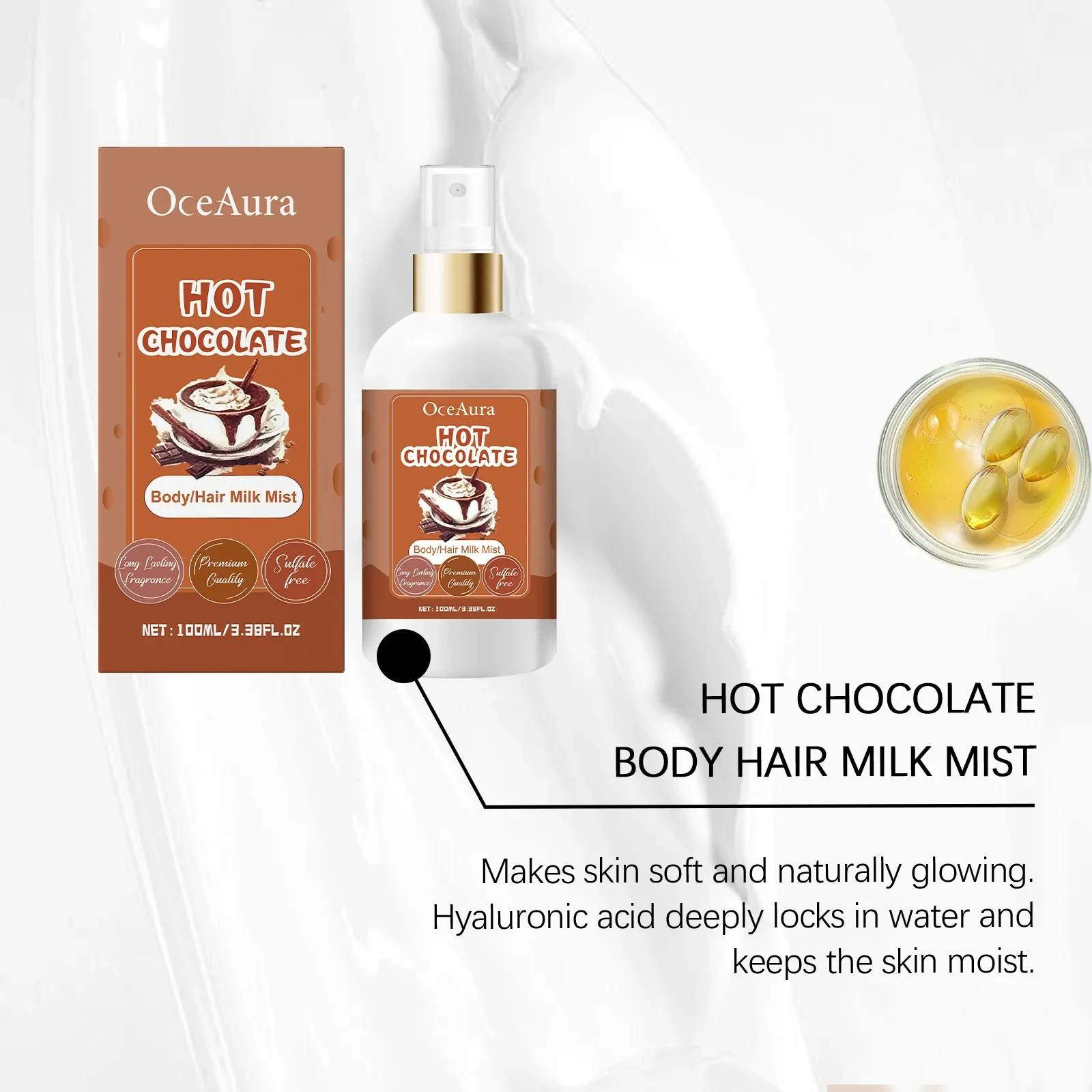 OceAura Hot Chocolate Body/Hair Milk Mist