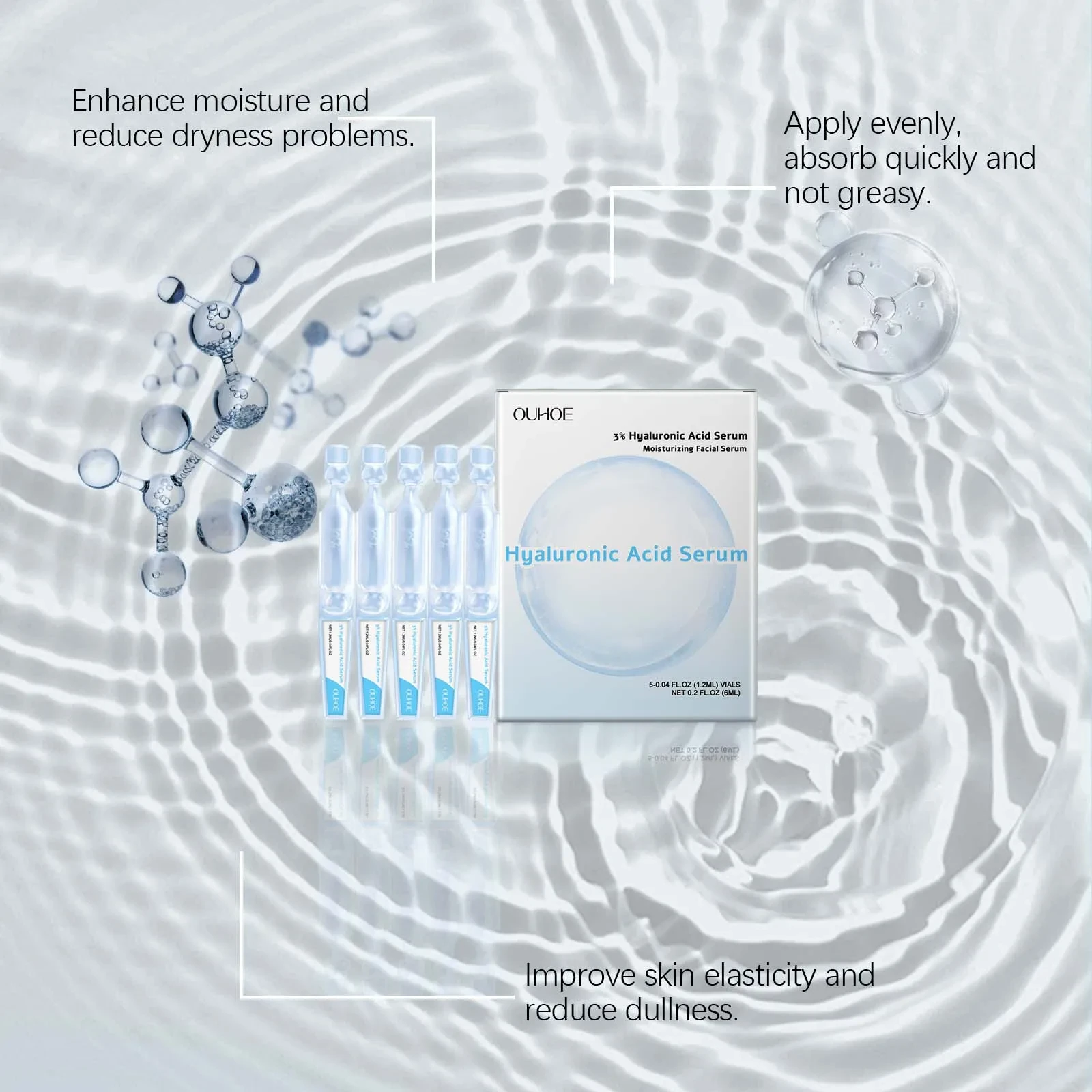 OUHOE 3% Hyaluronic Acid Serum