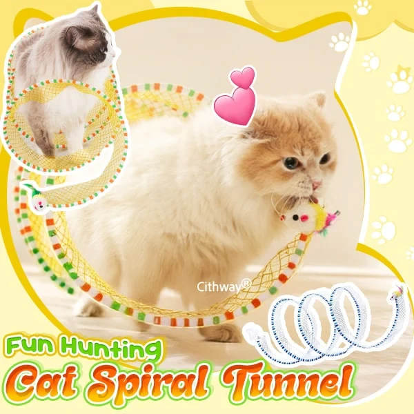 Cithway® Self-play Cat Hunting Spiral Tunnel Toy