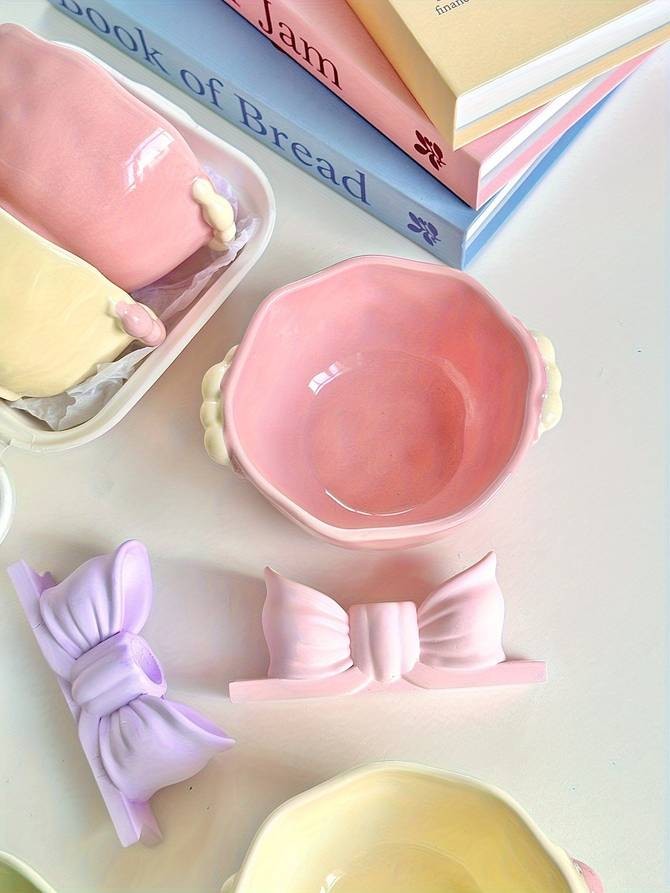 ITECHJOY 4pcs Macaron Colored Cute Bowls – Add a Touch of Charm to Your Dining Experience