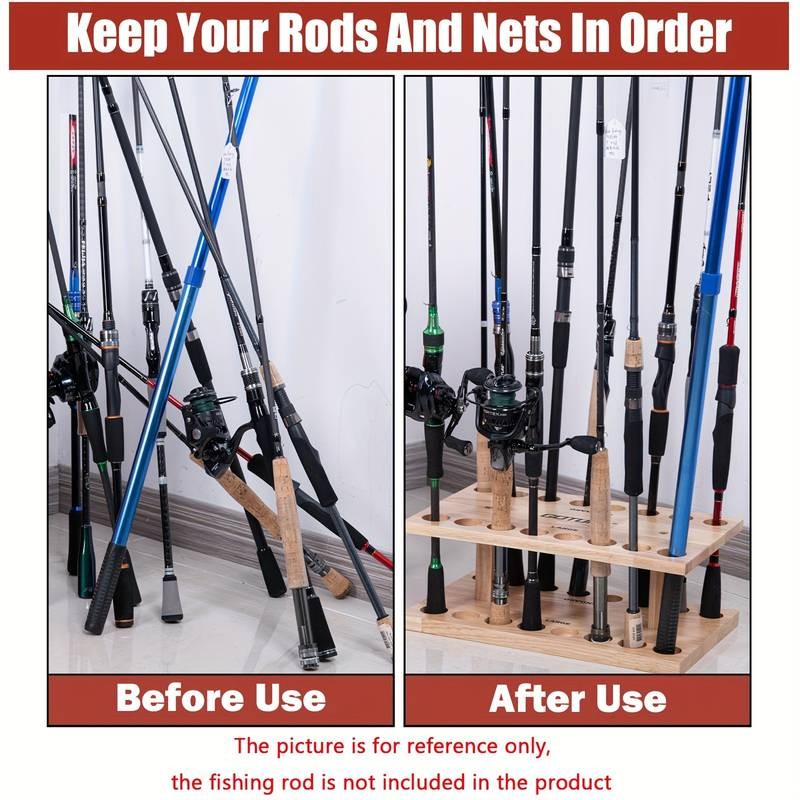 Goture 16 Slots Square Fishing Rod Holder – Keep Your Rods Organized and Accessible