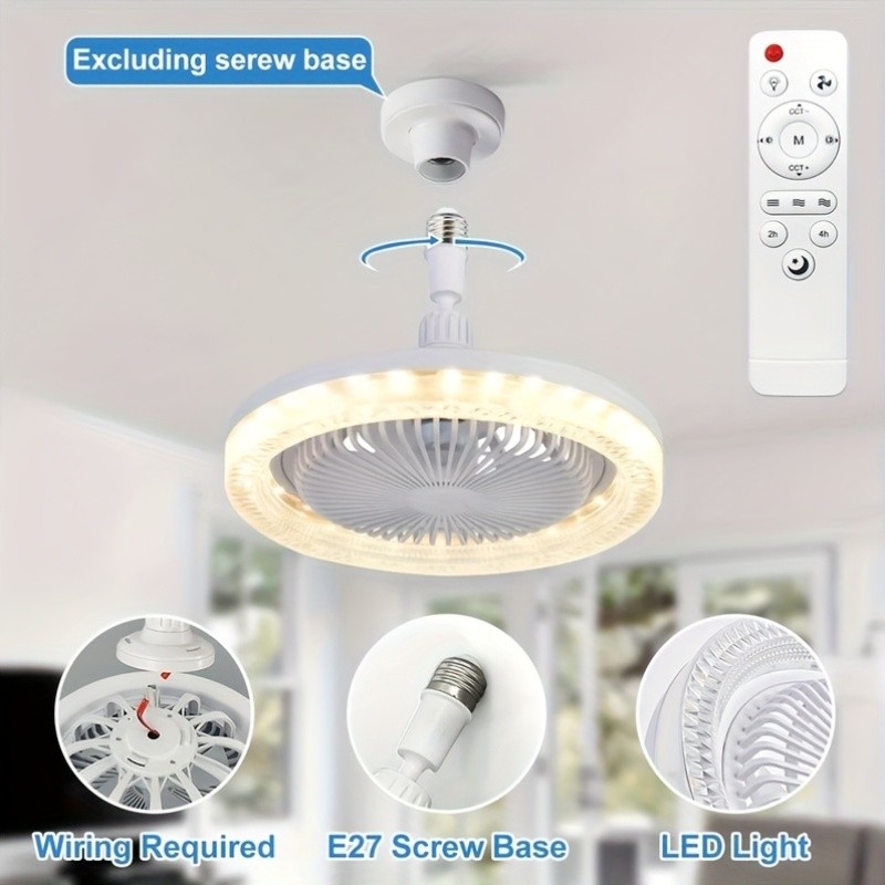 XBATE Ceiling Fan with Light and Remote