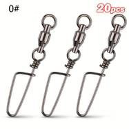 Goture 20/100pcs Stainless Steel Quick Pin B Type Connector Bearing Turn Ring – Reliable Fishing Gear for Seamless Connections