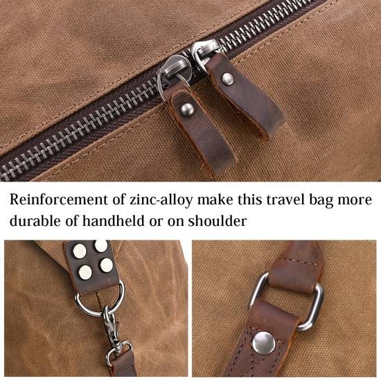 NEWHEY Oversized Travel Duffel Bag & Handbag – Versatile, Spacious Leather Bag for Travel, Gym, and Weekend Getaways