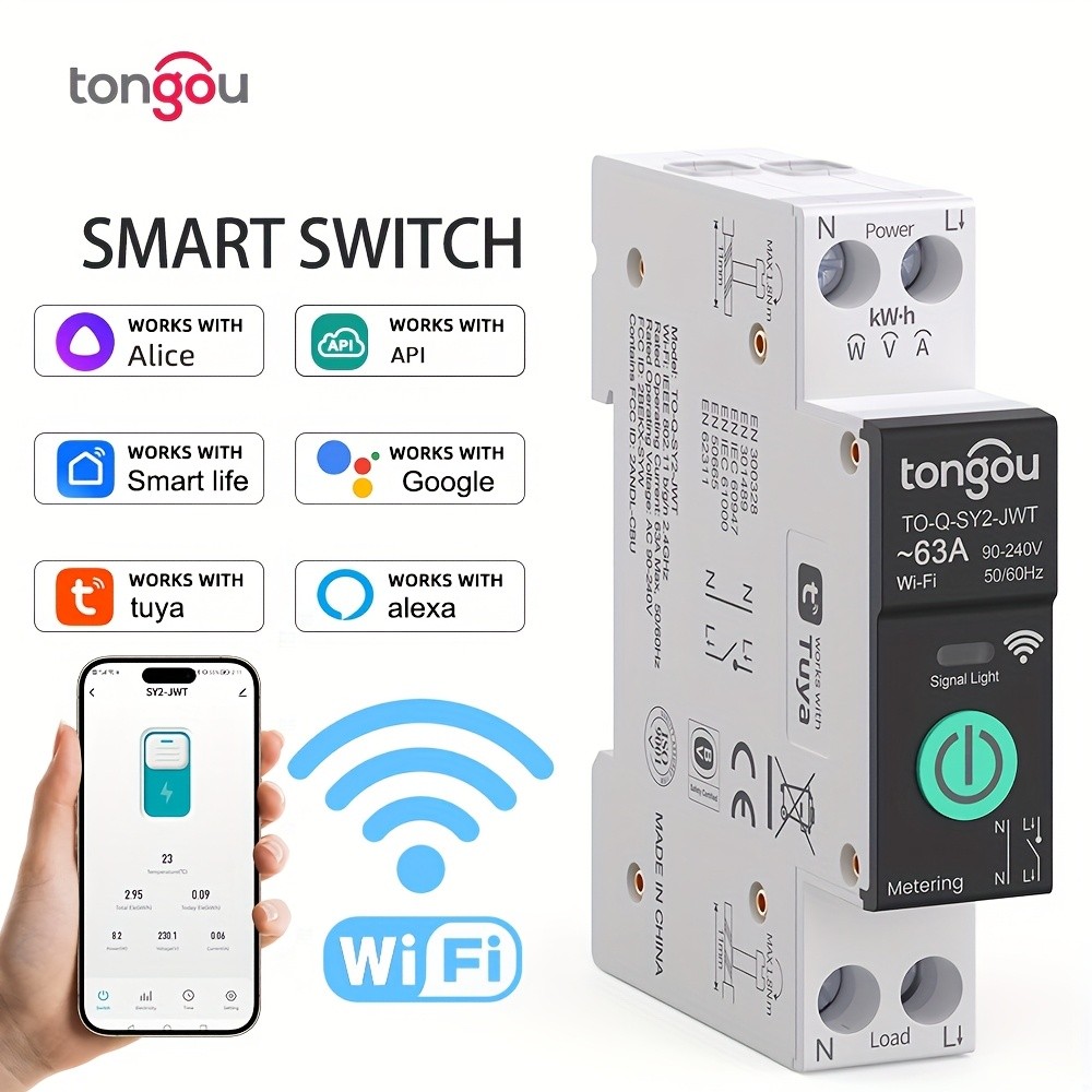 Tongou Tuya WiFi MCB Smart Circuit Breaker Switch