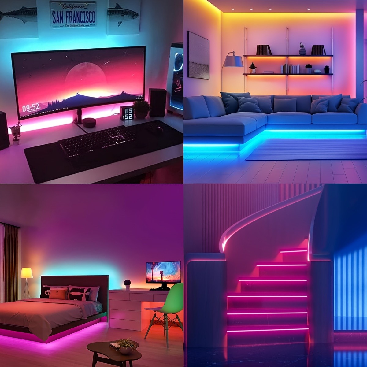 99.97cm-30.48meter Smart LED Strip Lights