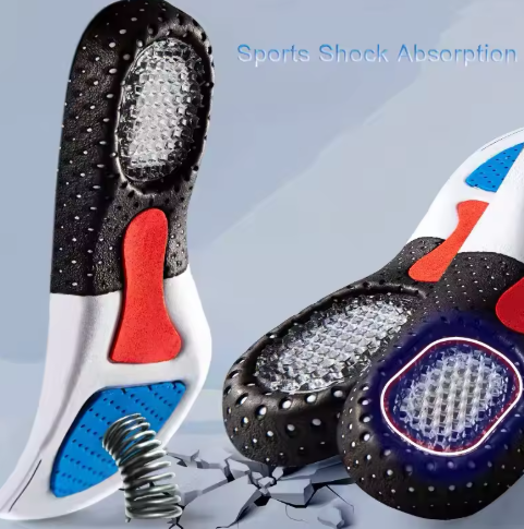 Orthopedic Insoles for Man Women Memory Foam Cushion Gel Insole Silicone Arch Support Pads Sport Shoe Pad Soft Running Insert