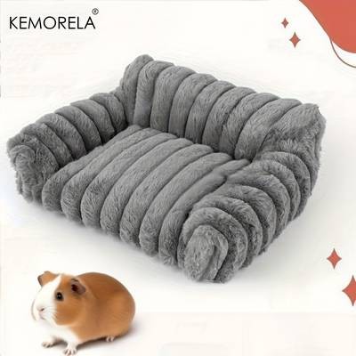 KEMORELA Ultra-Soft Plush Small Pet Nest – Cozy, Comfortable Bed for Small Pets Like Rabbits and Hamsters