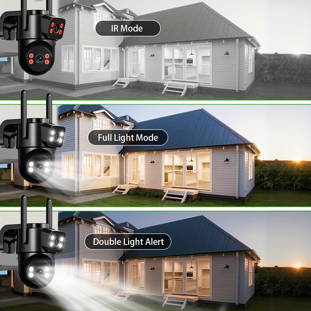 ZHXINSD Dual-Lens PTZ WiFi Security Camera